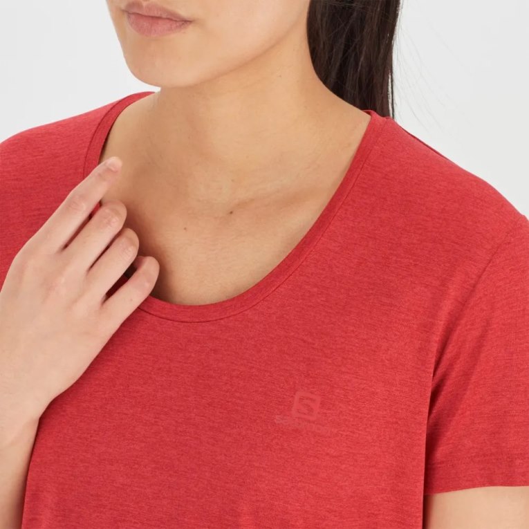 Red Salomon Agile Short Sleeve Women's T-Shirts | IE IH9861